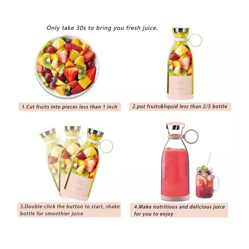 Licuadora Portatil Fresh Juice Mini Licu